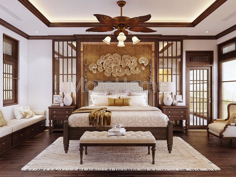 Bạn muốn căn phòng ngủ của mình trở nên cao cấp thì đừng nên bỏ lỡ dòng sản phẩm giường ngủ cao cấp tân cổ điển được sản xuất tại MoreHome.